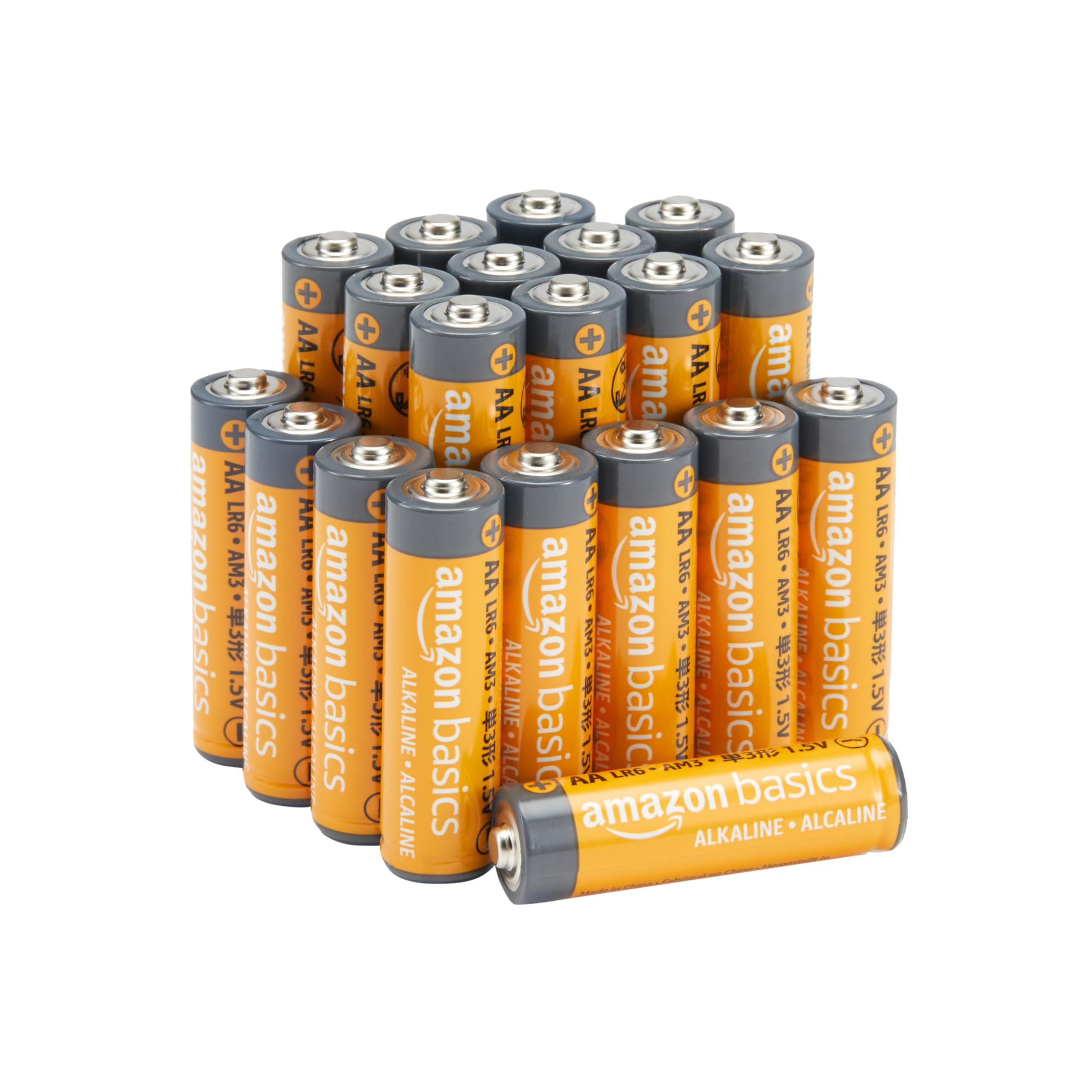 Amazon Basics 48-Pack AA Alkaline High-Performance Batteries, 1.5 Volt, 10-Year Shelf Life